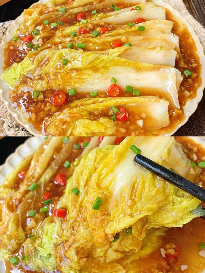 It’s done in 5 minutes! ️Home-cooked Chinese cabbage with garlic ...
