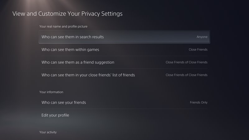Privacy-Settings